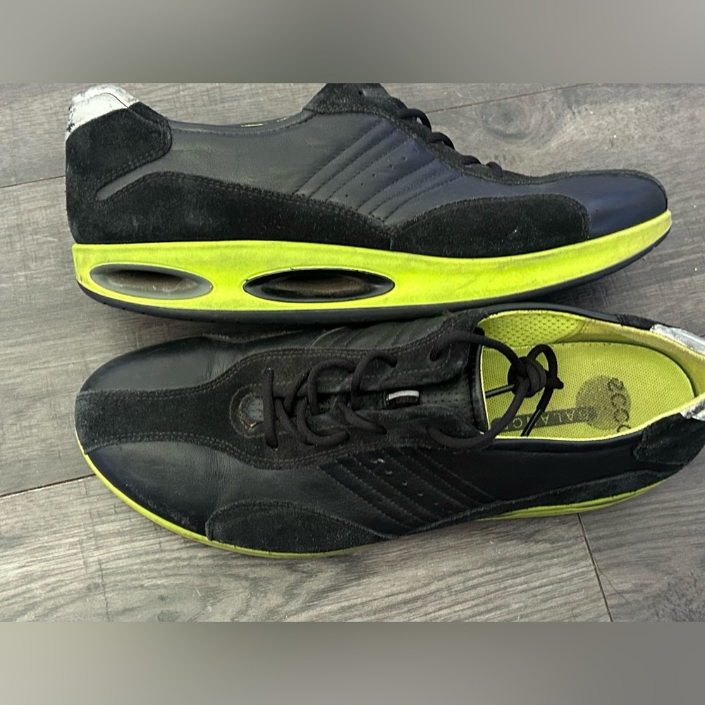 ECCO BALANCE mens size 8.5 (41) black leather shoes